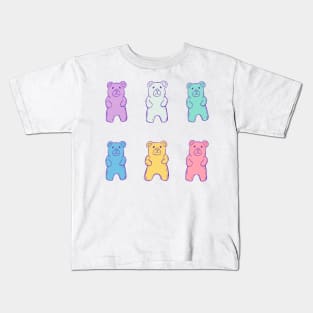 Gummy Bears on Pink Kids T-Shirt